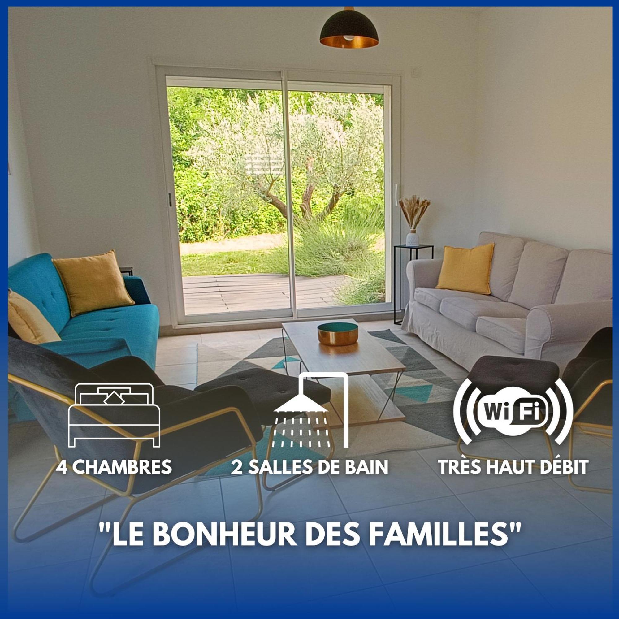 La Villa Lyne - Villa Moderne 4 Chambres 8 Personnes Clim Lezan Екстер'єр фото